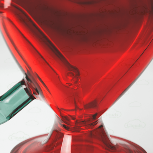 Red heart LOVE glass rig (2)
