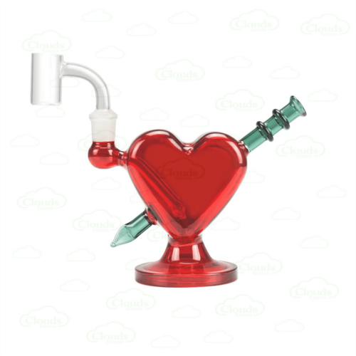 Red heart LOVE glass rig (3)