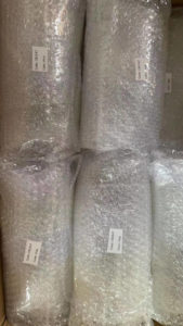 bubble wrap packing glass
