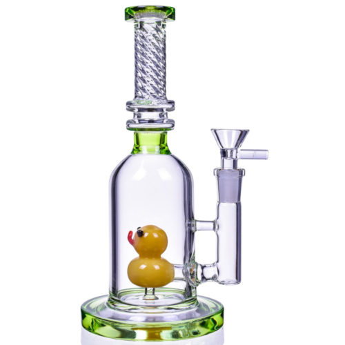 duck glass twisted-bong-clouds green2