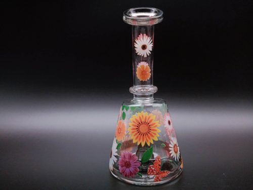 flower decal Glass Mini Rig (8)