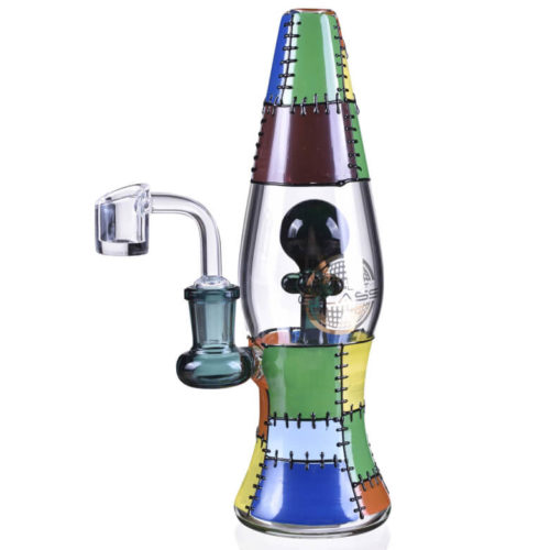 lava lamp glass dab rig water pipe bong