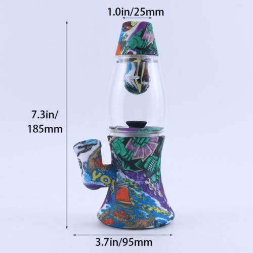lava lamp silicone water pipe