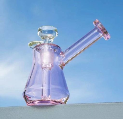 Mini Cute Pink Glass Water Pipe Glass Rig For Girls