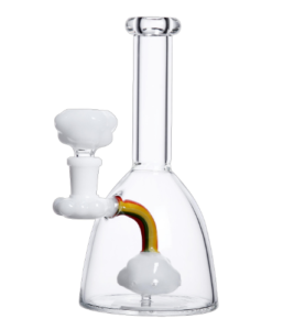 rainbow glass rig clouds green
