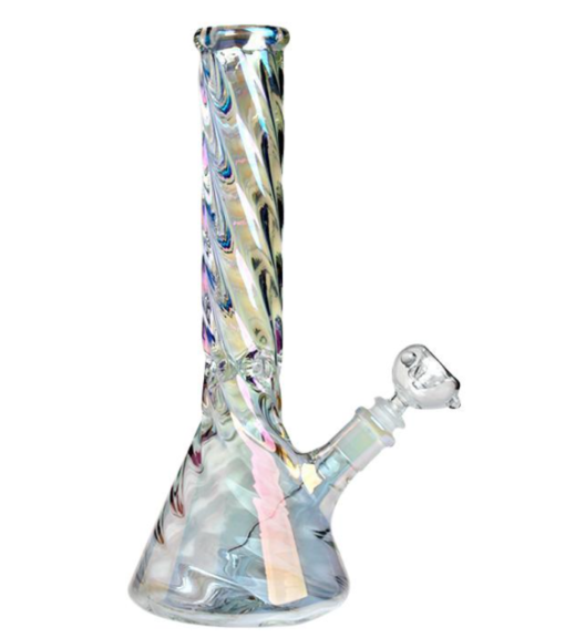 twisted Iridescent beaker