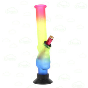 10inch Gripper Glass Bong -rainbow color (4)