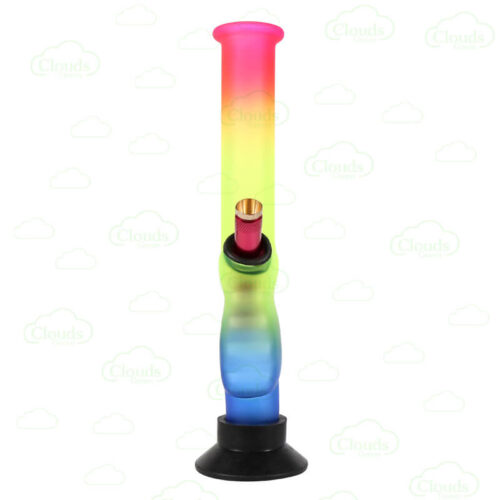 10inch Gripper Glass Bong -rainbow color (5)