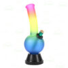 10inch rainbow rubber base glass bong (1)