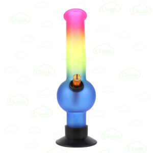 12inch rainbow rubber base glass bong (1)