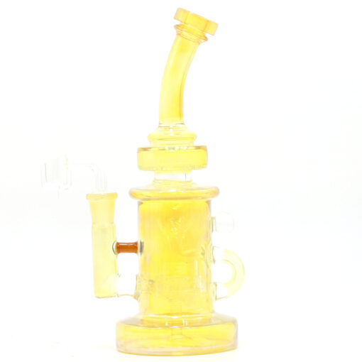 8.5inch Sliver Fumed Glass Recycler Rig Glass Bong