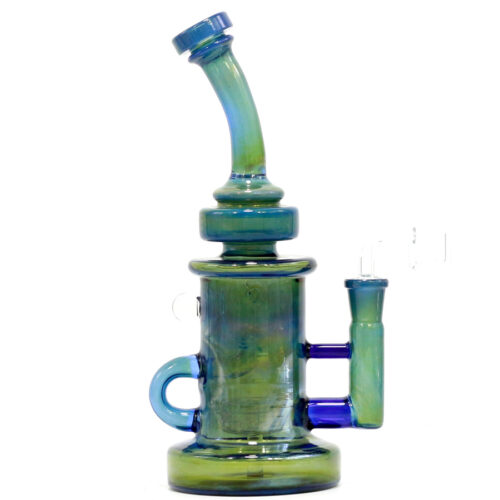 8.5inch Sliver Fumed Glass Recycler Rig Glass Bong