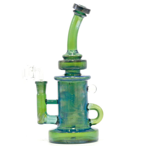 8.5inch Sliver Fumed Glass Recycler Rig Glass Bong