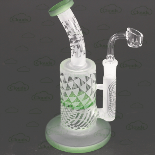 8inch frosted glass rig