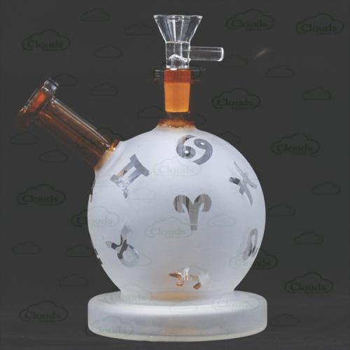 frosted snowball glass dab rig