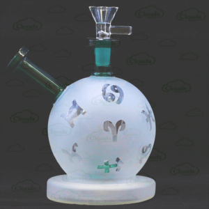 frosted snowball glass dab rig