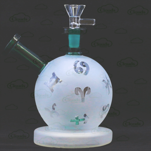 frosted snowball glass dab rig
