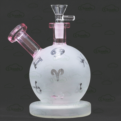 frosted snowball glass dab rig