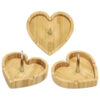 heart shape wood ashtray