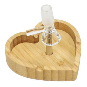 heart shape wood ashtray