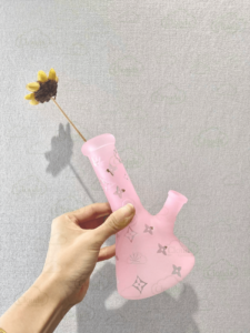 Mini Pink Louis Vuitton bong