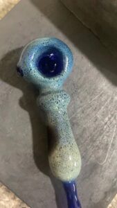 silver fumed glass pipe