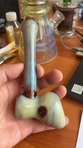 silver fumed glass pipe2