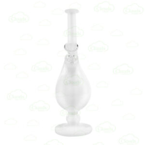 White Glass Vase Bong