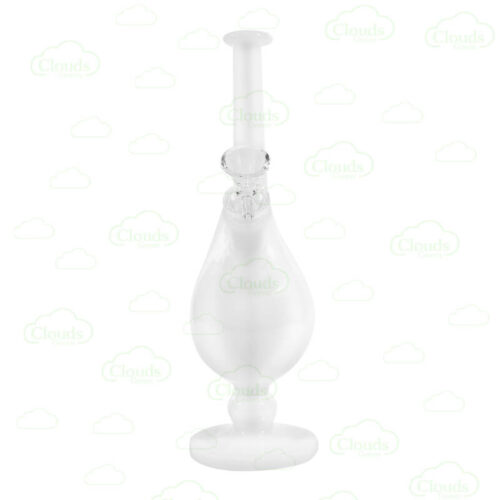 White Glass Vase Bong