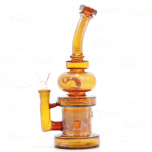 8.3inch silver fumed glass bong