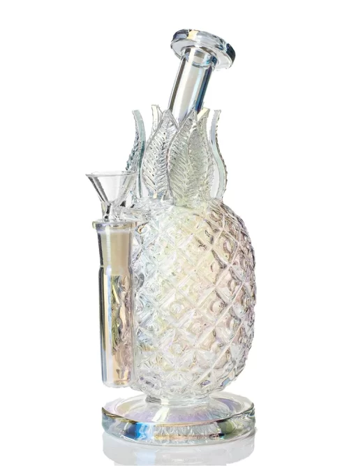 7.8inch Iridescent Pineapple Glass Rig