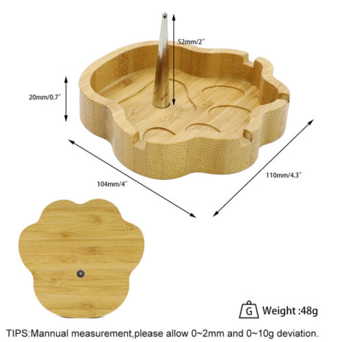 claw wood ashtray