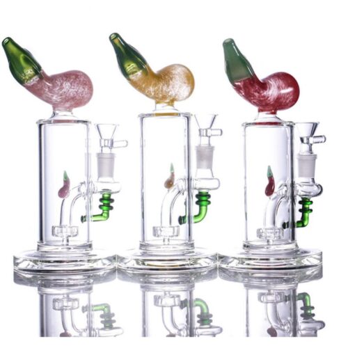 portable egg plant glass dab rig