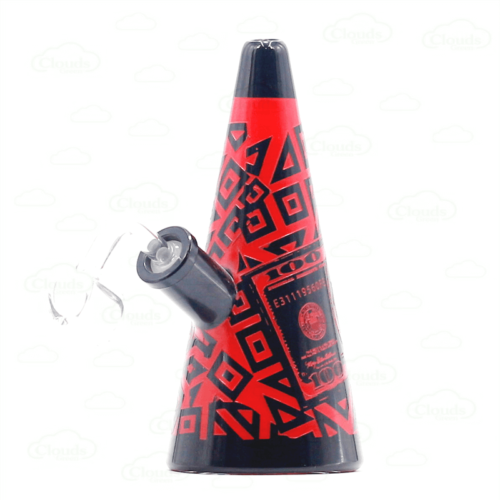 sand blasted colorful glass rig