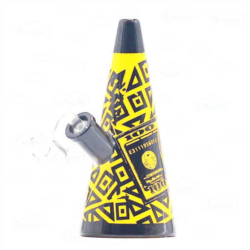 sand blasted colorful glass rig