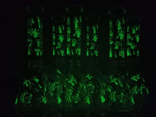 10inch mushroom decal glass bong