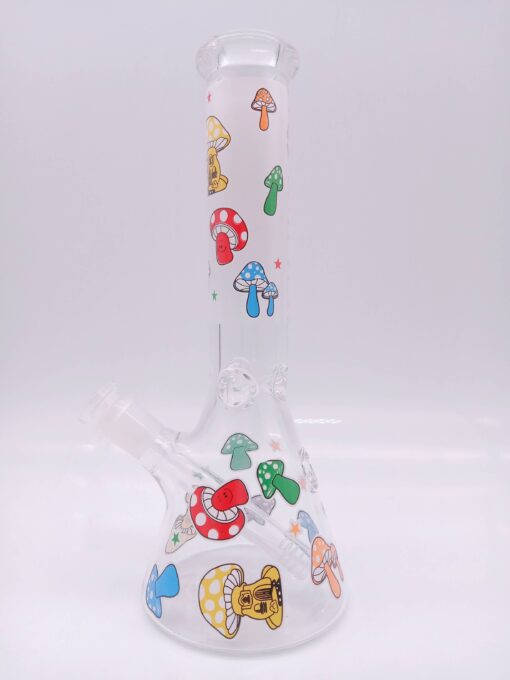10inch mushroom decal glass bong