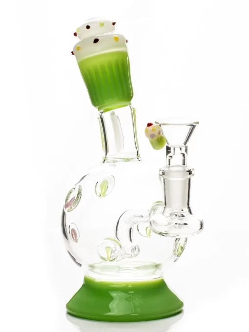 7inch cute cupcake glass dab rig