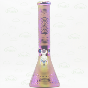 In stock 14inch electroplating glass beaker bong