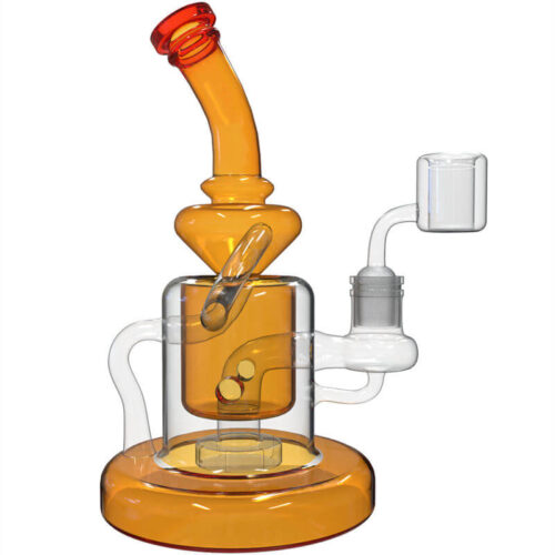 Nice recycler glass dab rig