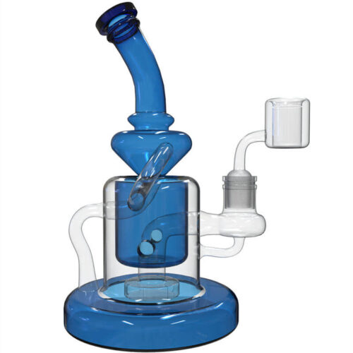 Nice recycler glass dab rig