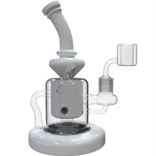 Nice recycler glass dab rig