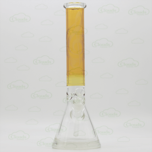 Thick base sand blasted beaker bong