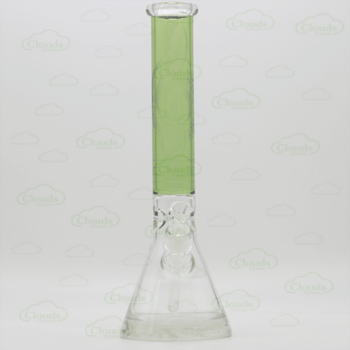 Thick base sand blasted beaker bong