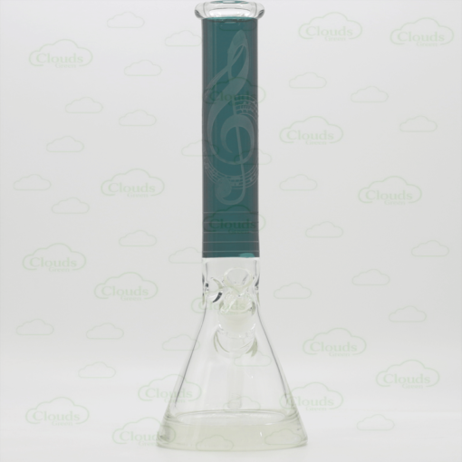 Thick base sand blasted beaker bong