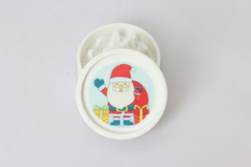 2 piece fully degradation Christmas plastic grinder