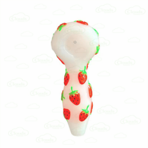 3D hand painted glass hand pipe