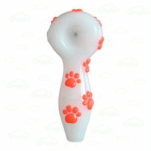 3D hand painted glass hand pipe