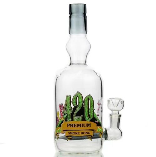 420 smoke glass bottle bong