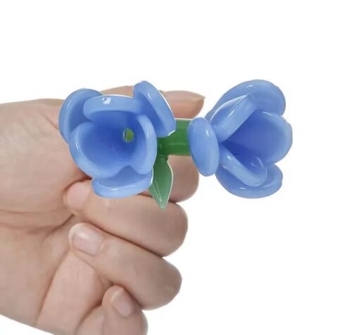 double flower glass bowl